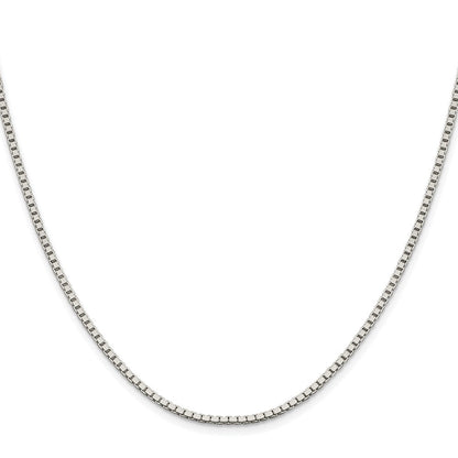 Sterlingsilber Rhodiniert 1.9mm Venezianer Kette
