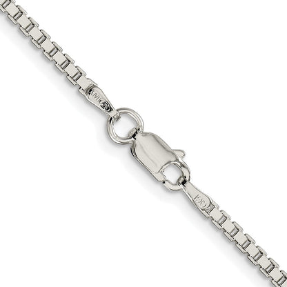 Sterlingsilber Rhodiniert 1.9mm Venezianer Kette