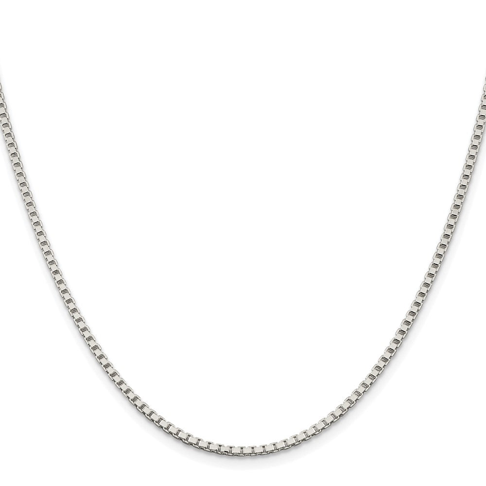 Sterlingsilber Rhodiniert 2mm Venezianer Kette