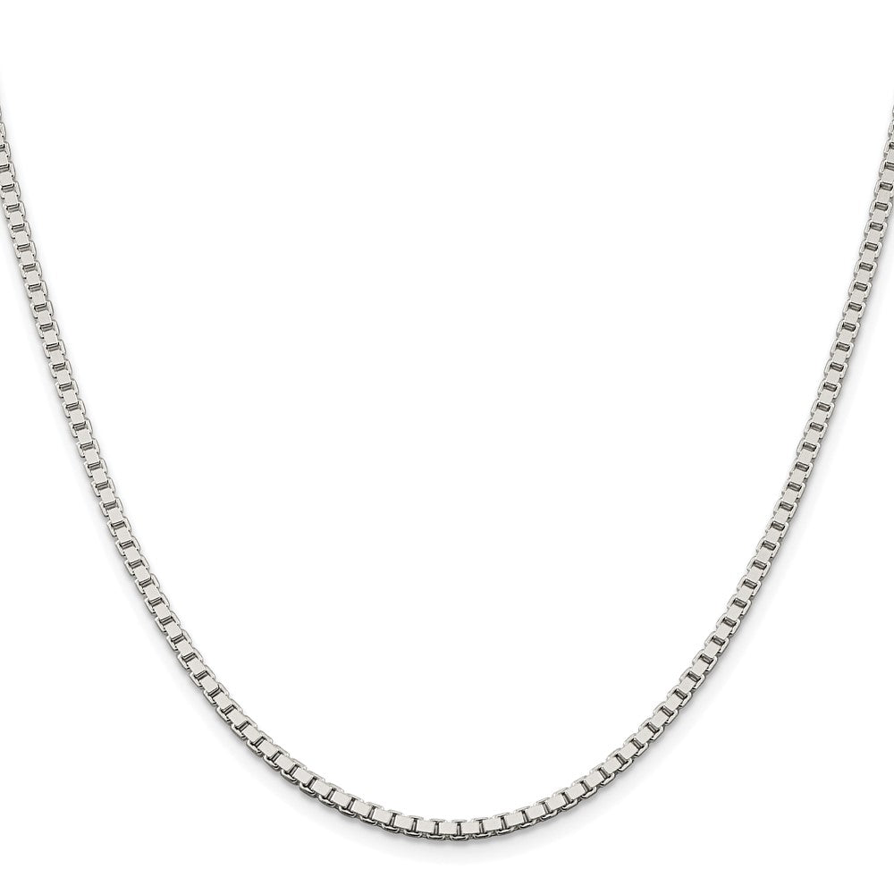 Sterlingsilber Rhodiniert 2.5mm Venezianer Kette
