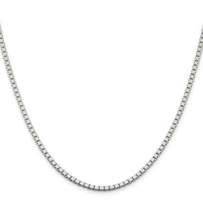 Sterlingsilber Rhodiniert 2.5mm Venezianer Kette