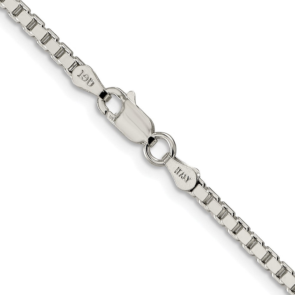 Sterlingsilber Rhodiniert 2.5mm Venezianer Kette