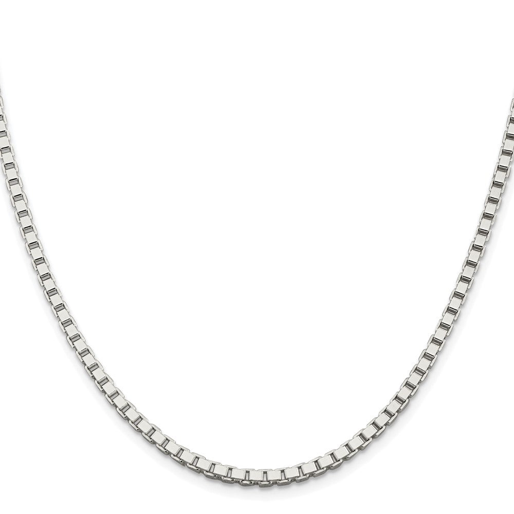 Sterlingsilber Rhodiniert 3mm Venezianer Kette