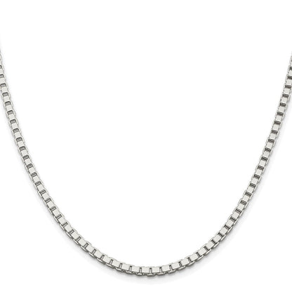 Sterlingsilber Rhodiniert 3mm Venezianer Kette