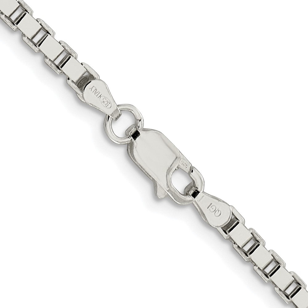 Sterlingsilber Rhodiniert 3mm Venezianer Kette