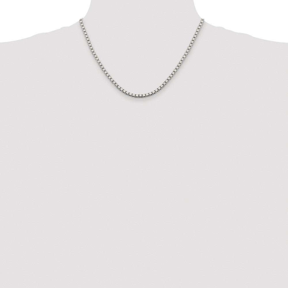 Sterlingsilber Rhodiniert 3.25mm Venezianer Kette