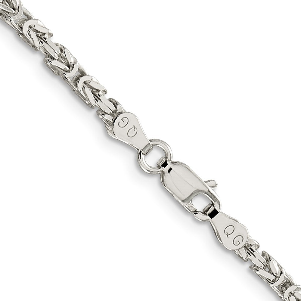30 Zoll Sterlingsilber 2.5mm Byzantiner Halskette
