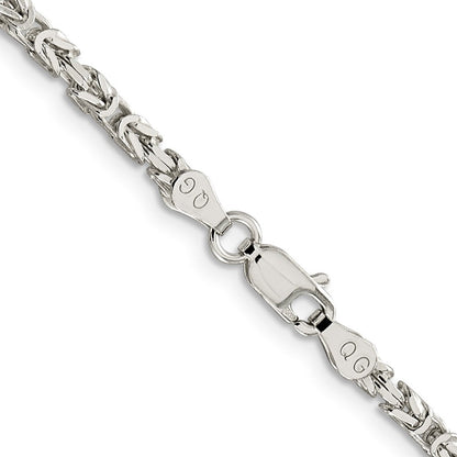 30 Zoll Sterlingsilber 2.5mm Byzantiner Halskette