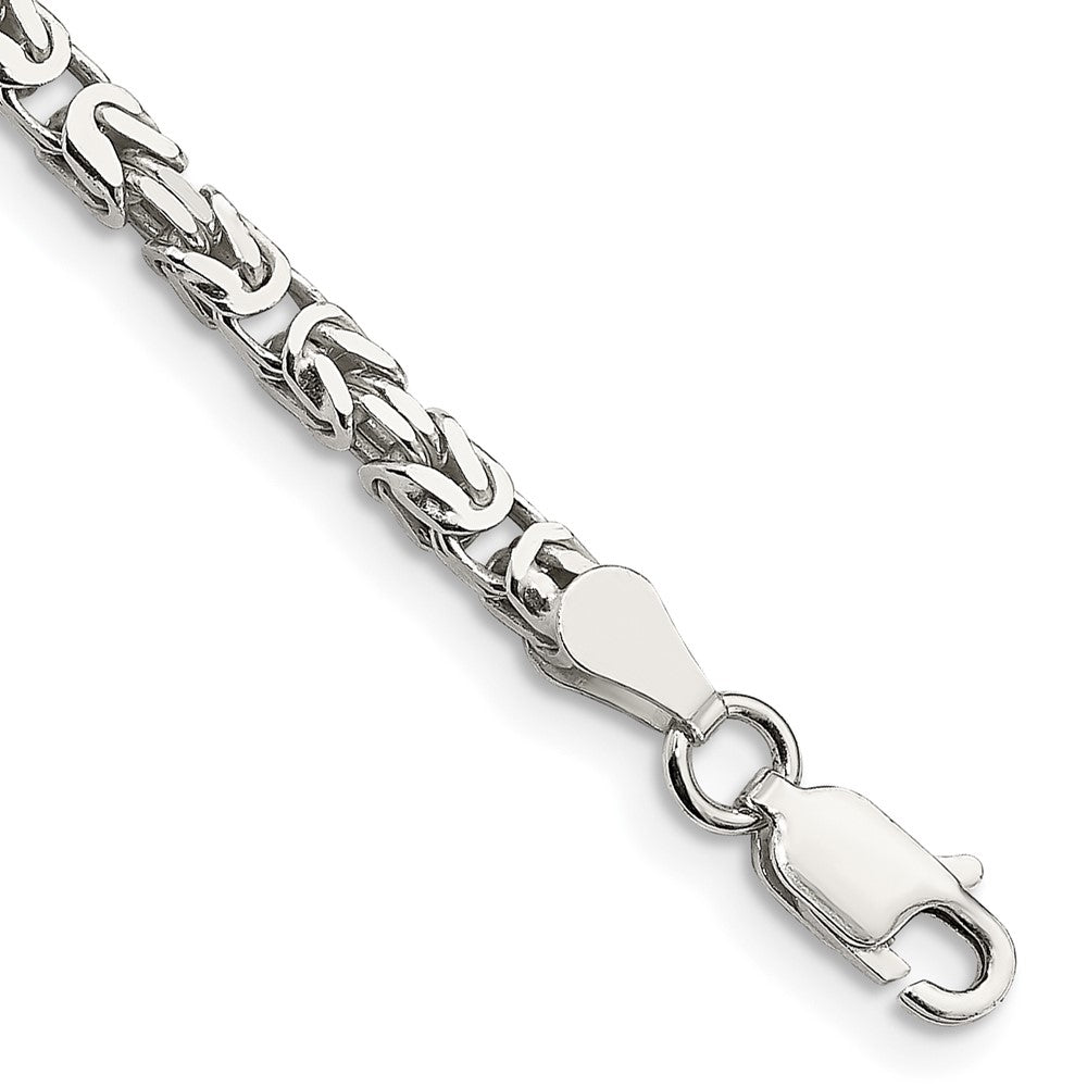 8 Zoll Sterlingsilber 2.5mm Byzantiner Gliederarmband
