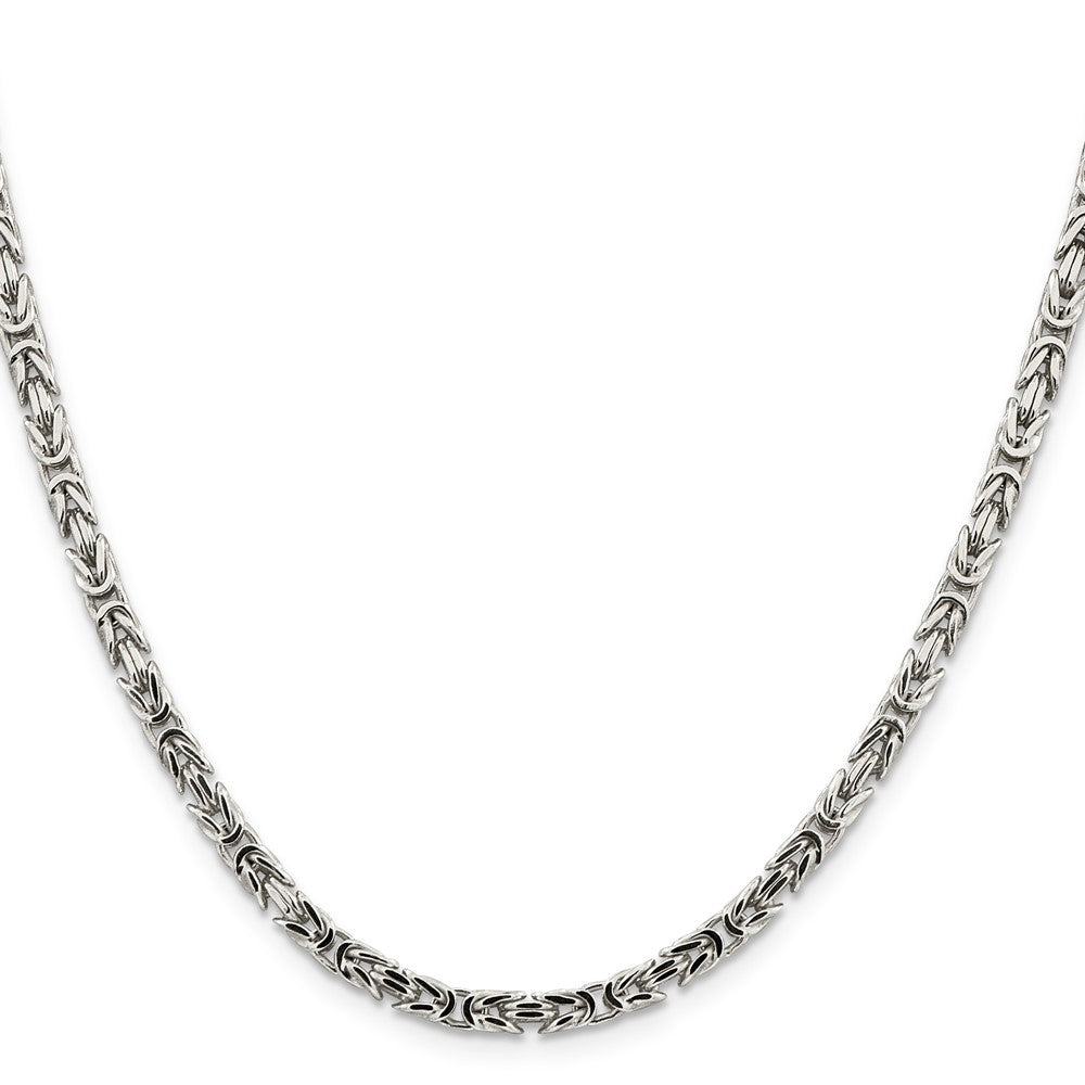 30 Zoll Sterlingsilber 3.25mm Byzantiner Halskette