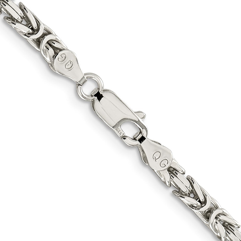 30 Zoll Sterlingsilber 3.25mm Byzantiner Halskette