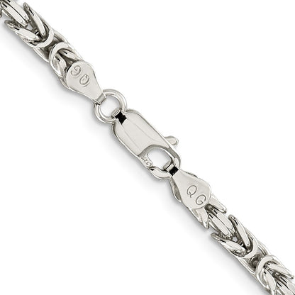 30 Zoll Sterlingsilber 3.25mm Byzantiner Halskette