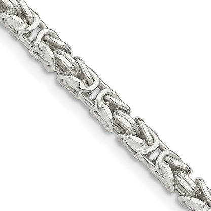 30 Zoll Sterlingsilber 3.25mm Byzantiner Halskette