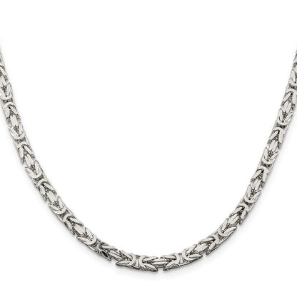 Sterlingsilber 4.25mm Byzantiner Halskette