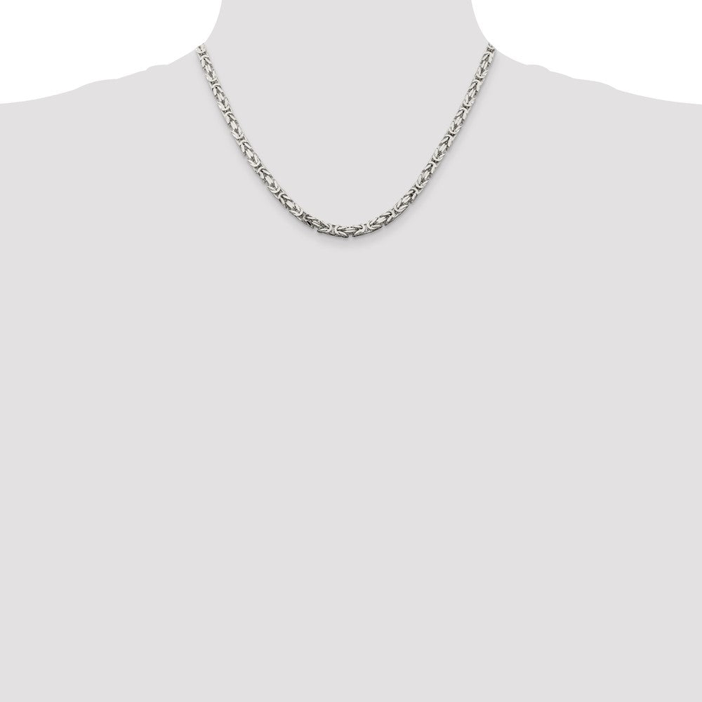 Sterlingsilber 4.25mm Byzantiner Halskette