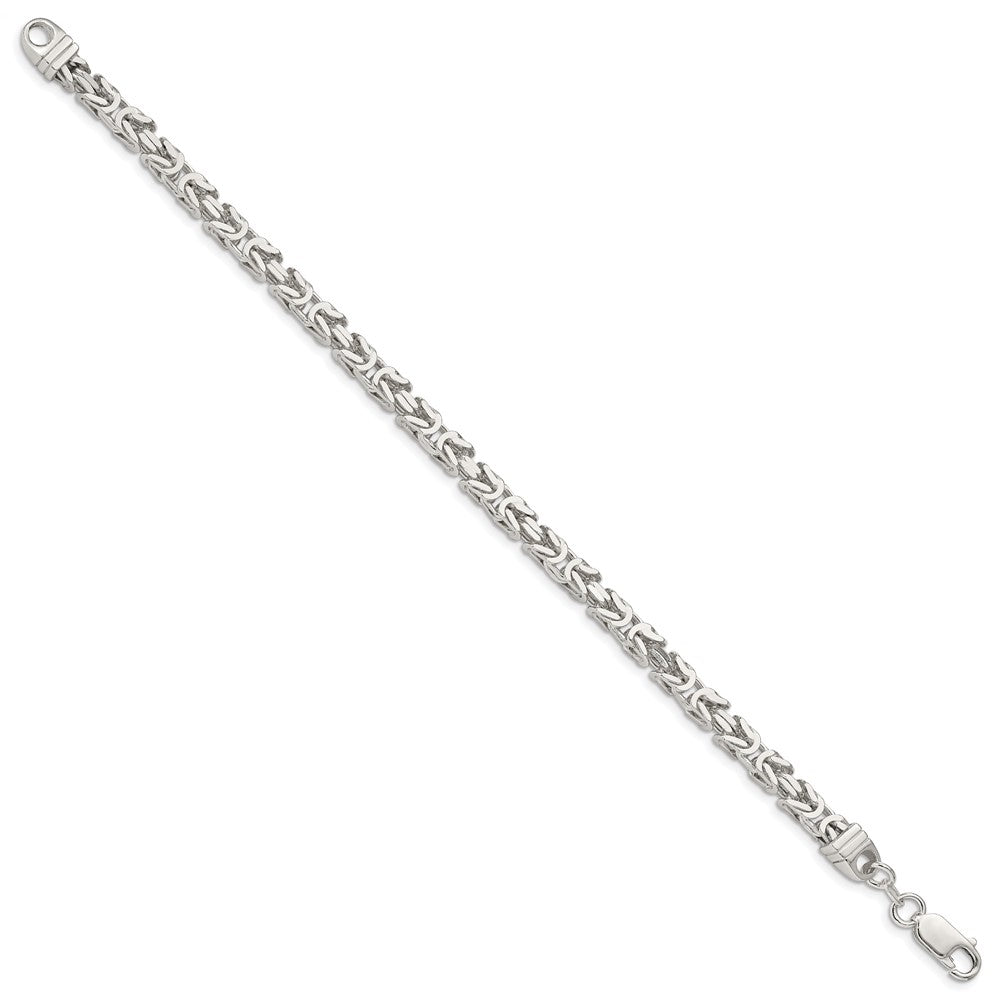 Sterlingsilber 4.25mm Byzantiner Gliederarmband