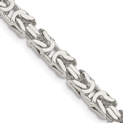 Sterlingsilber 4.25mm Byzantiner Halskette