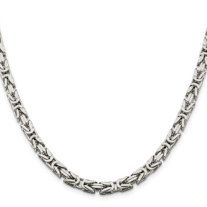 Sterlingsilber 5mm Byzantiner Halskette