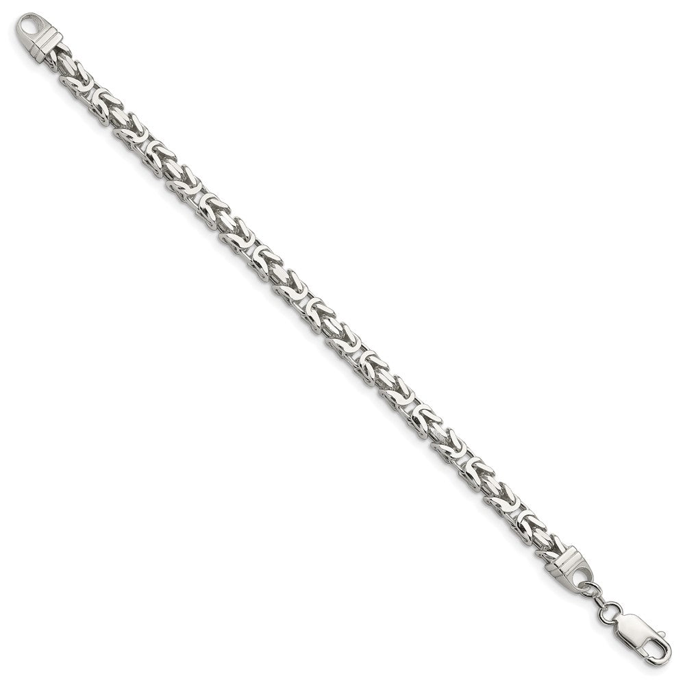 Sterlingsilber 5mm Byzantiner Gliederarmband