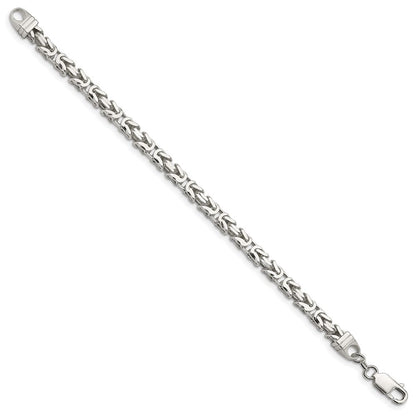 Sterlingsilber 5mm Byzantiner Gliederarmband