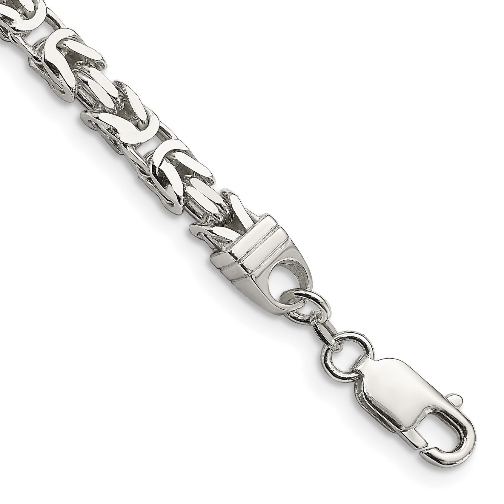 Sterlingsilber 5mm Byzantiner Gliederarmband