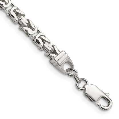 Sterlingsilber 5mm Byzantiner Gliederarmband