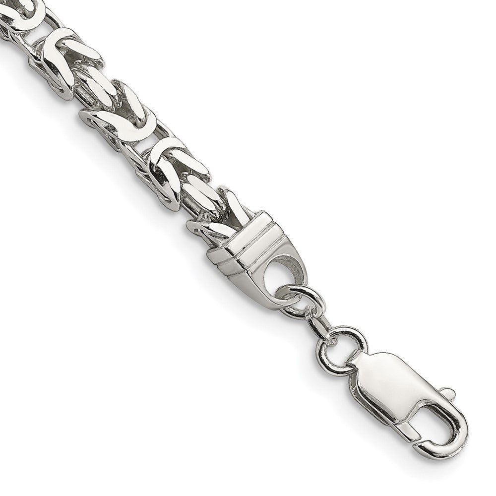 Sterlingsilber 5mm Byzantiner Gliederarmband