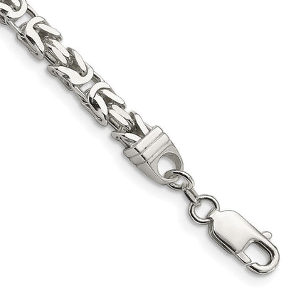 Sterlingsilber 5mm Byzantiner Gliederarmband