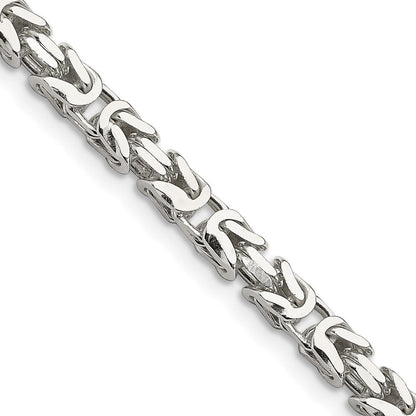 Sterlingsilber 5mm Byzantiner Halskette