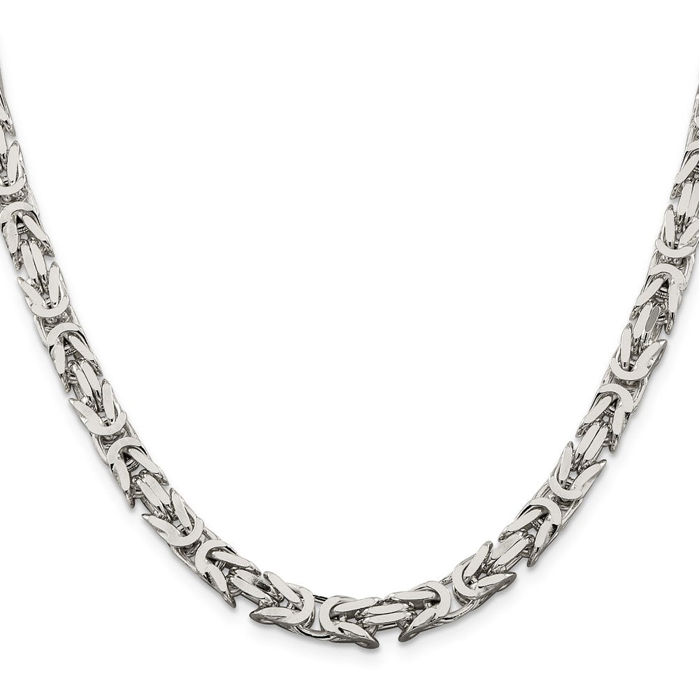 Sterlingsilber 6mm Byzantiner Halskette