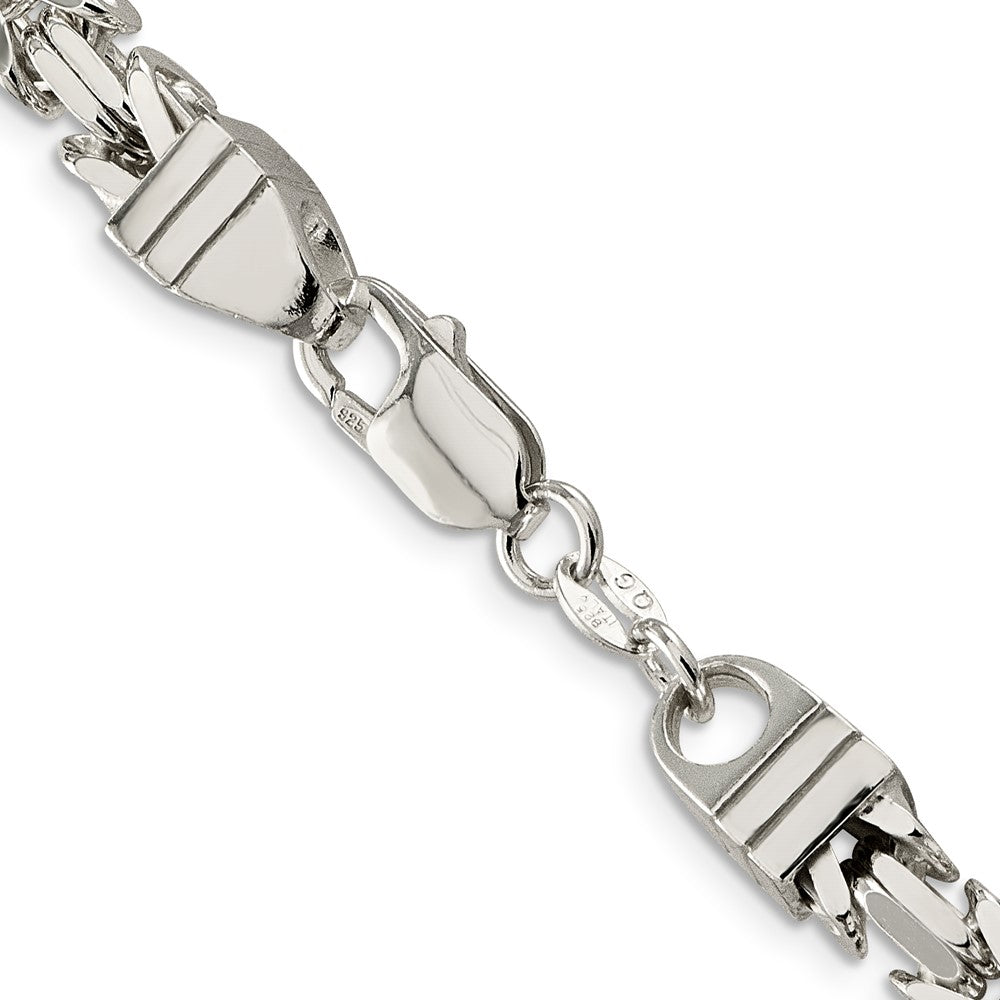 Sterlingsilber 6mm Byzantiner Halskette
