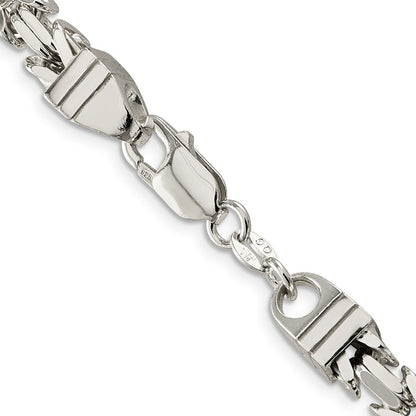 Sterlingsilber 6mm Byzantiner Halskette