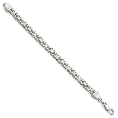 8 Zoll Sterlingsilber 6mm Byzantiner Gliederarmband