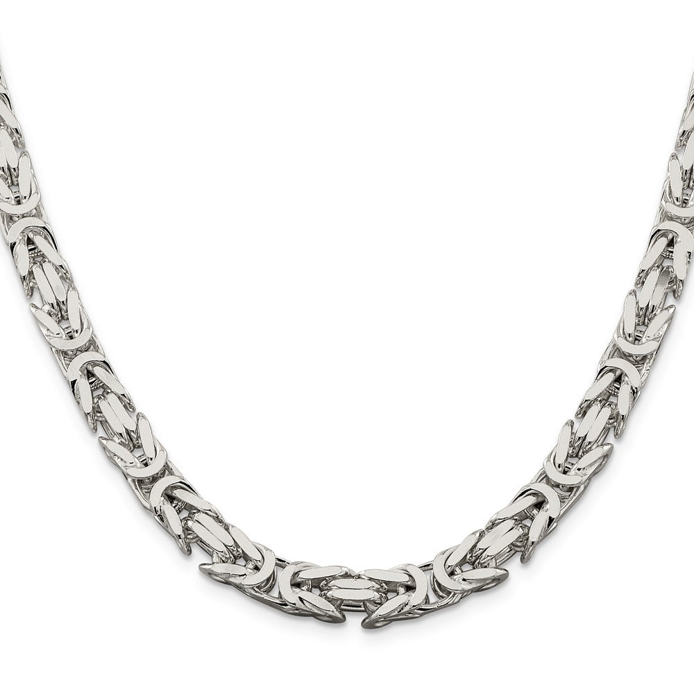 Sterlingsilber 7.5mm Byzantiner Halskette