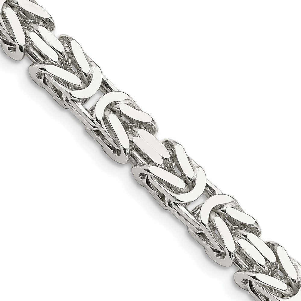 Sterlingsilber 7.5mm Byzantiner Halskette
