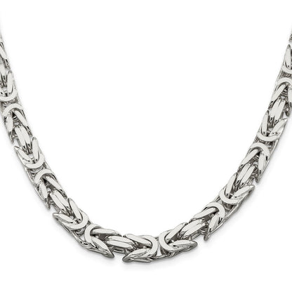 Sterlingsilber 8.25mm Byzantiner Halskette