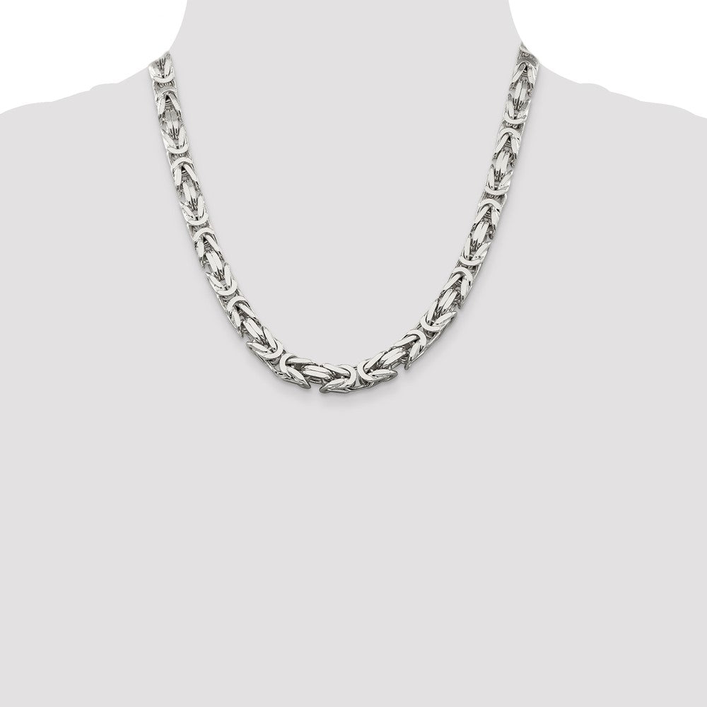 Sterlingsilber 8.25mm Byzantiner Halskette