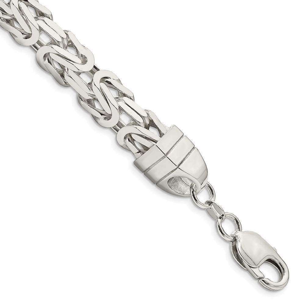 9 Zoll Sterlingsilber 8.25mm Byzantiner Gliederarmband