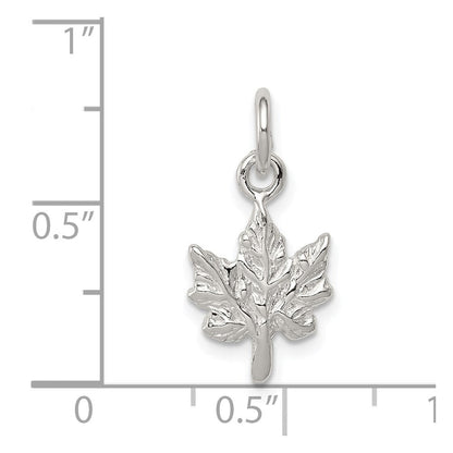 Sterlingsilber Maple Blatt Charm