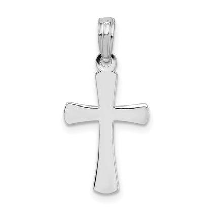 Sterlingsilber De-ani Rhodiniert Poliert Kreuz Anhänger