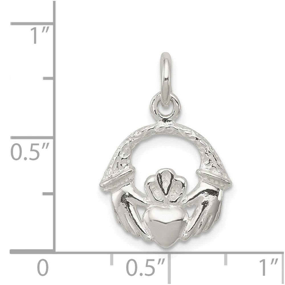 Sterlingsilber Claddagh Charm