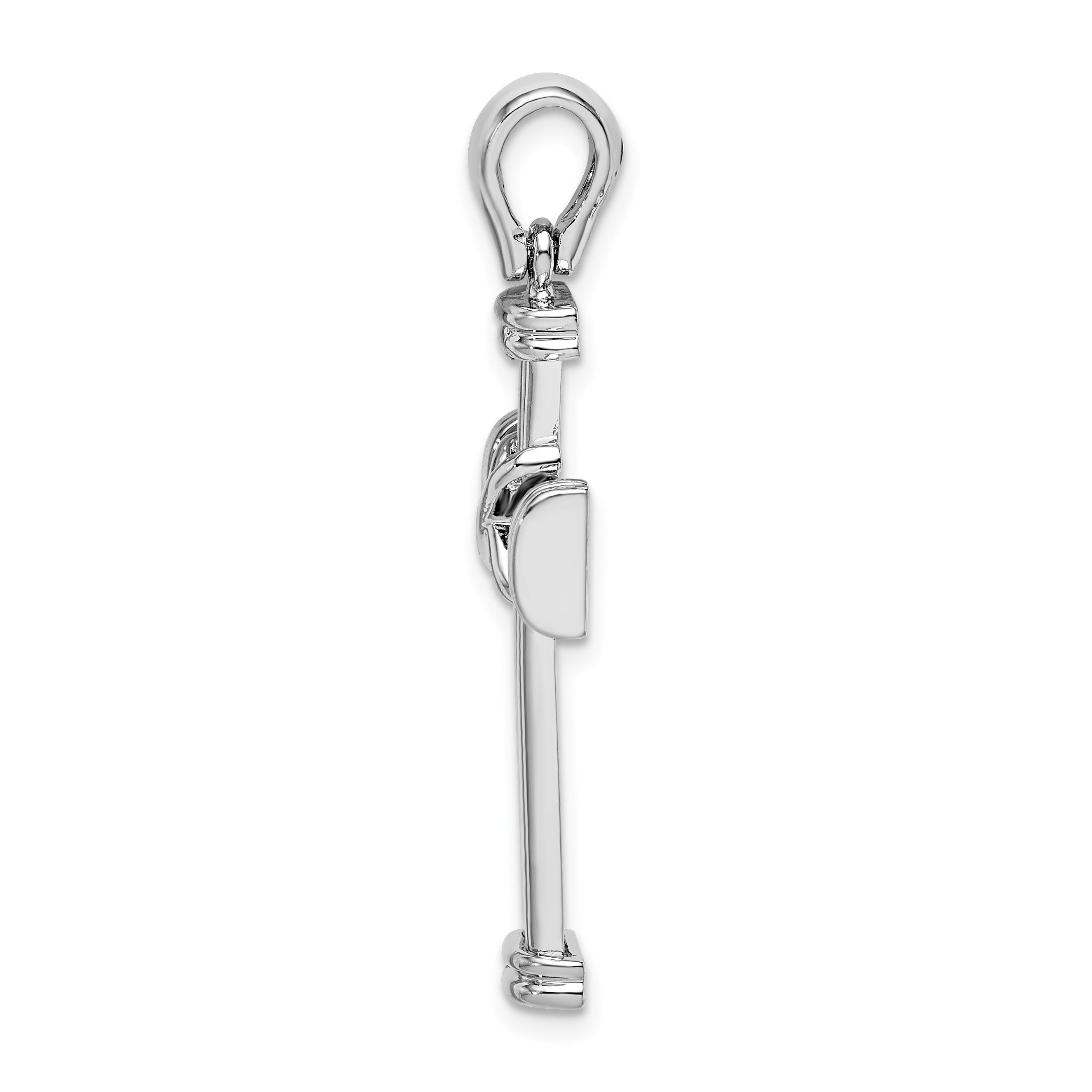 Sterlingsilber De-ani mit Endcaps und X-center Lateinisch Kreuz Anhänger