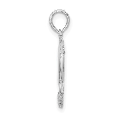 Sterlingsilber De-ani Rhodiniert Jamaica 2 Springend Dolphins Anhänger