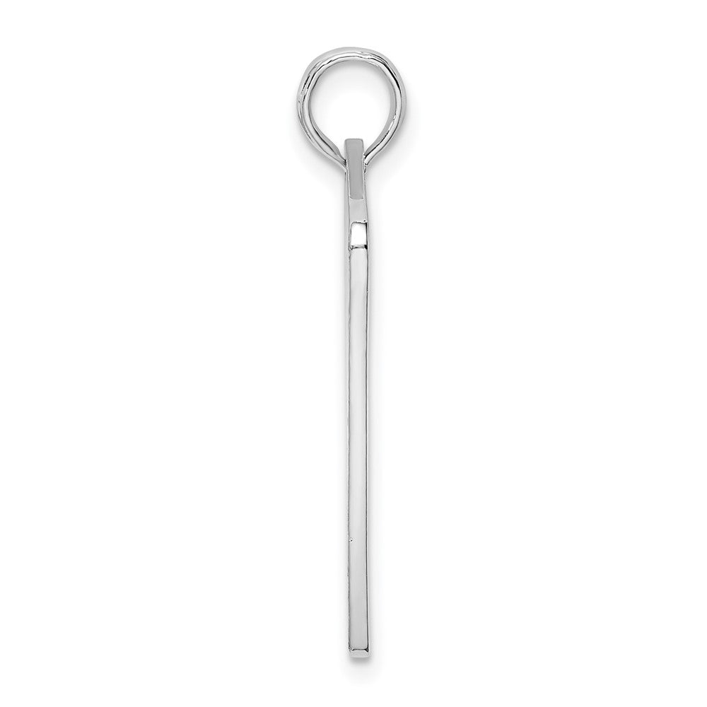Sterlingsilber De-ani Rhodiniert St. Thomas License Platte Anhänger