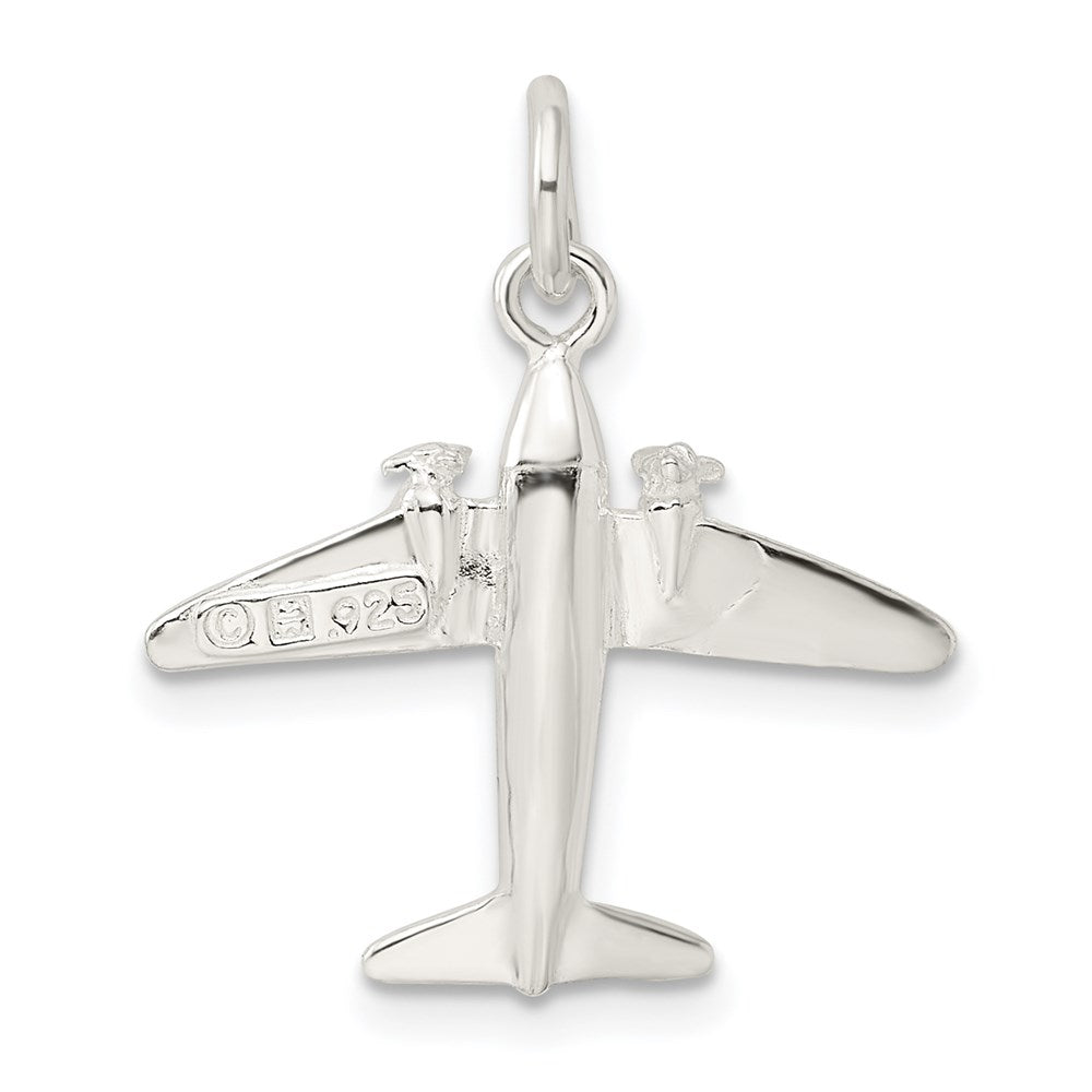 Sterlingsilber Jet Charm