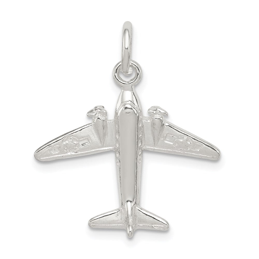 Sterlingsilber Jet Charm