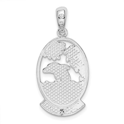 Sterlingsilber De-ani Rhodiniert St. Thomas Delfin Sunset Anhänger