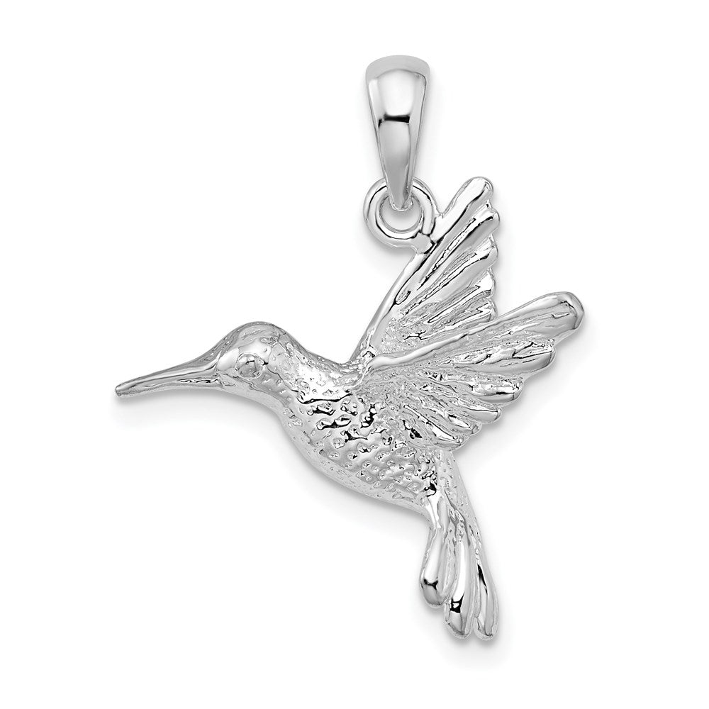 Sterlingsilber De-ani Rhodiniert Poliert Hummingbird Anhänger