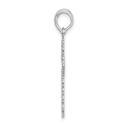 Sterlingsilber De-ani Poliert Lace-edge Kreuz Anhänger