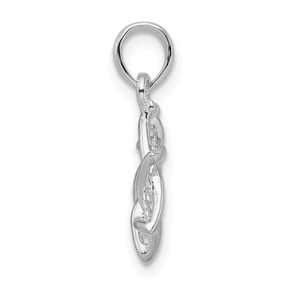 Sterlingsilber Poliert 3d Ausgeschnitten Stern Of David Anhänger
